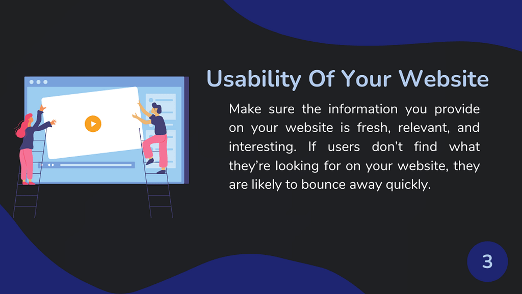 Usability of your website